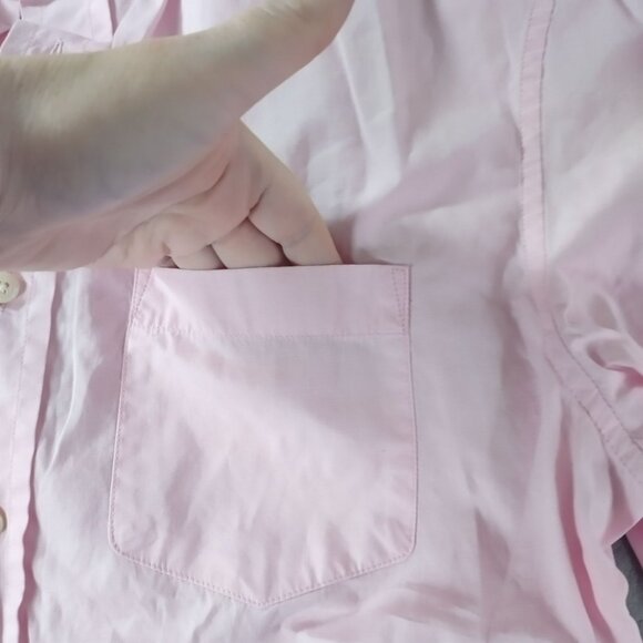 Banana Republic Mens Button Up Shirt M Pink Standard Fit Office Career Classic - Picture 5 of 11